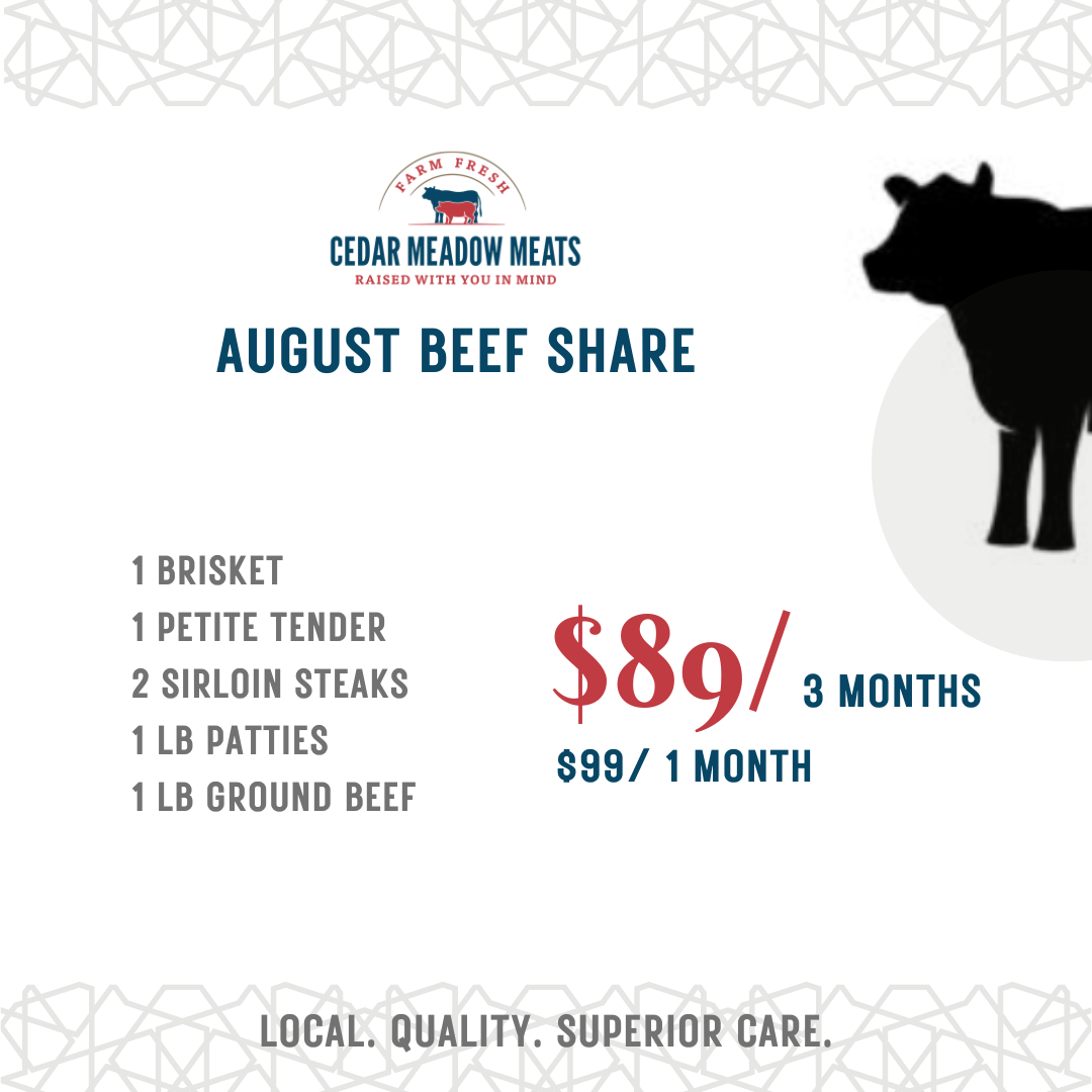 This months beef share
